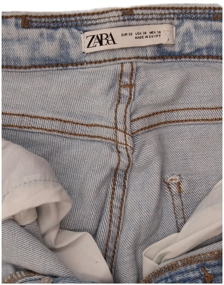 Zara Herre Distressed Slim Jeans EU 38 Small W30 L28 Blue