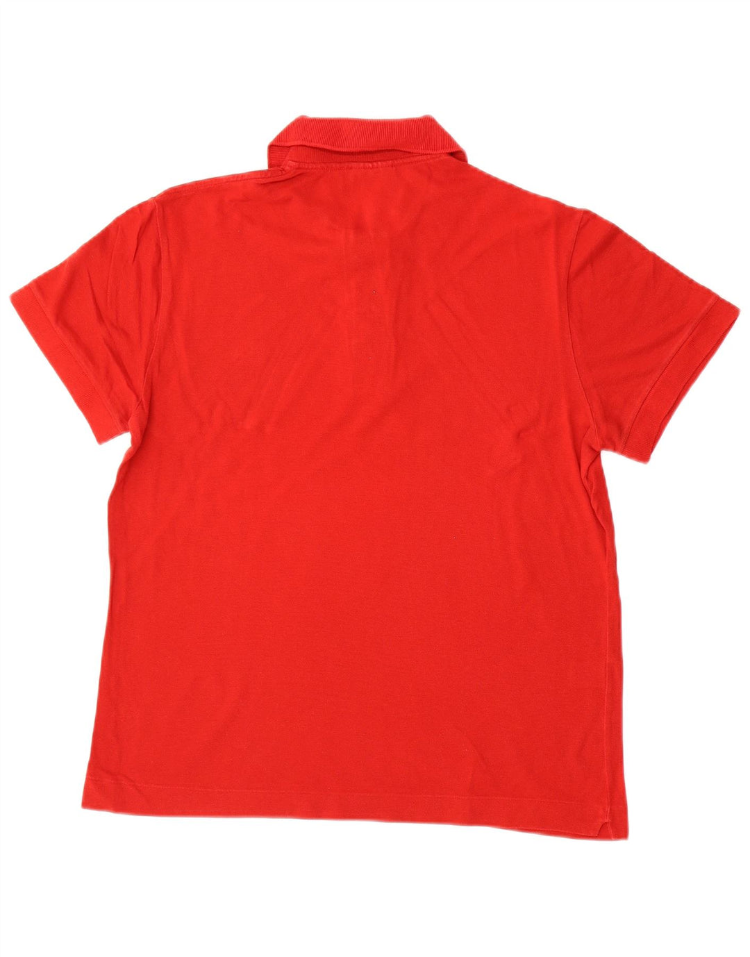 LACOSTE Mens Polo Shirt Size 4 Medium Red Cotton
