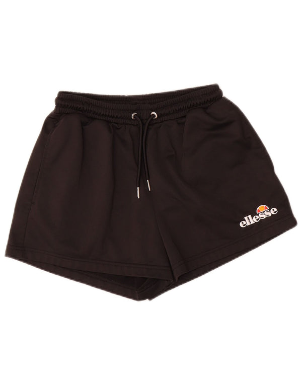 Ellesse Womens Sport Shorts UK 10 Small Black Polyester