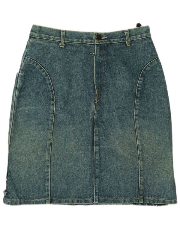 Lee Cooper Womens Denim Skirt IT 42 Medium W26  Green Cotton