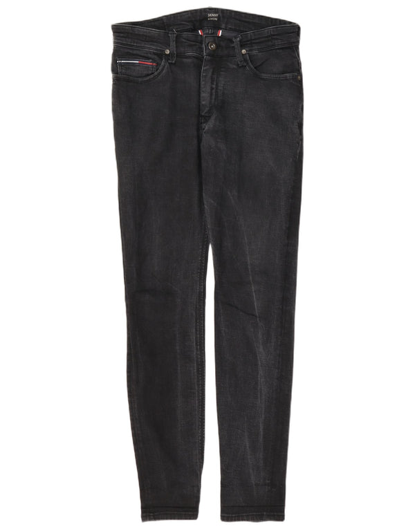 Tommy Hilfiger Damen Simon Skinny Jeans W30 L32 Graue Baumwolle