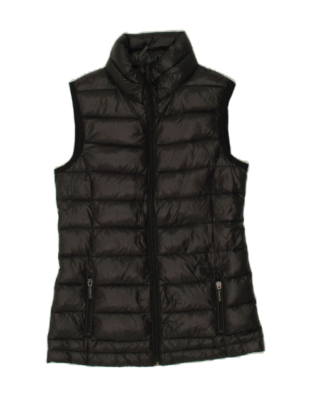 BCBGMAXAZRIA Womens Padded Gilet UK 2 2XS Black Nylon Vintage BCBGMAXAZRIA and Second-Hand BCBGMAXAZRIA from Messina Hembry 