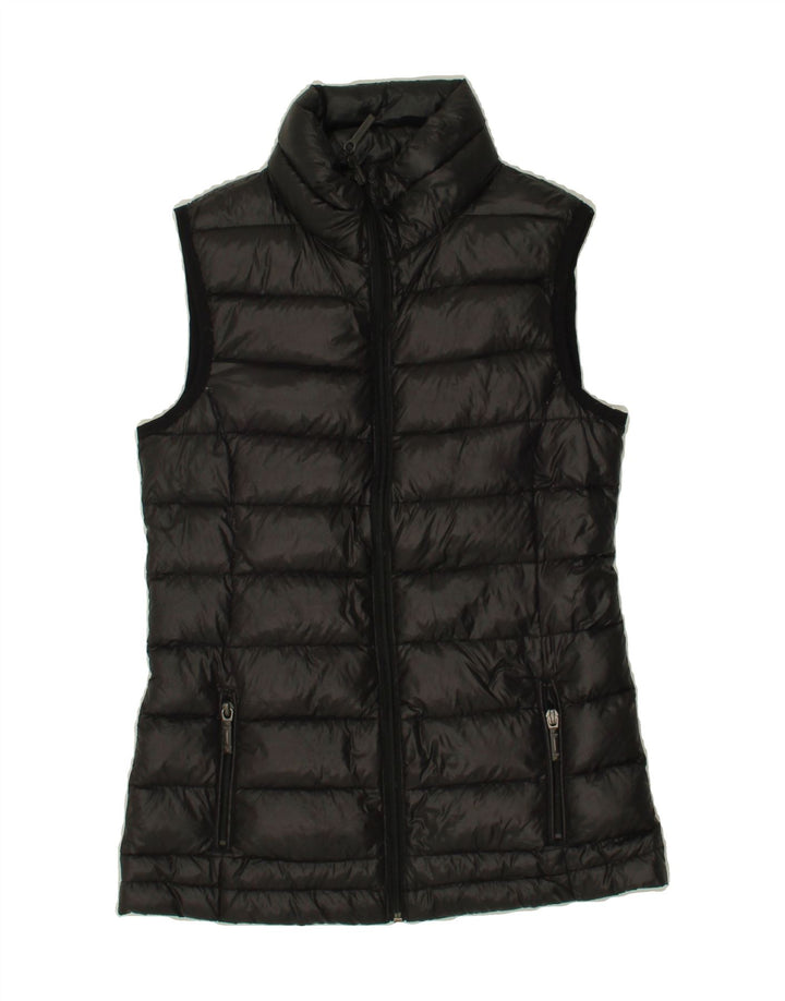 BCBGMAXAZRIA Womens Padded Gilet UK 2 2XS Black Nylon Vintage BCBGMAXAZRIA and Second-Hand BCBGMAXAZRIA from Messina Hembry 