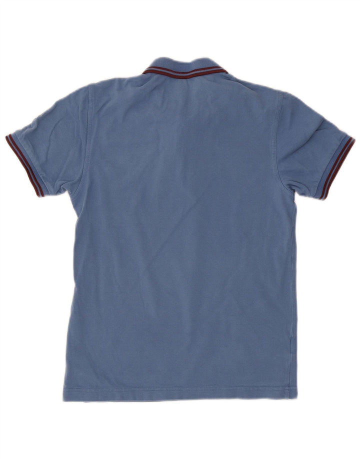 Fred Perry Herren-Poloshirt, kleine blaue Baumwolle