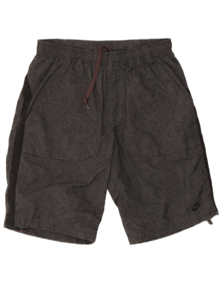 Nike Sportshorts til mænd mellemgrå geometrisk polyester