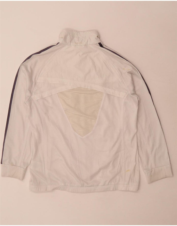 Damska kurtka dresowa adidas Climalite Top Jacket UK 14, duża, biała, poliestrowa