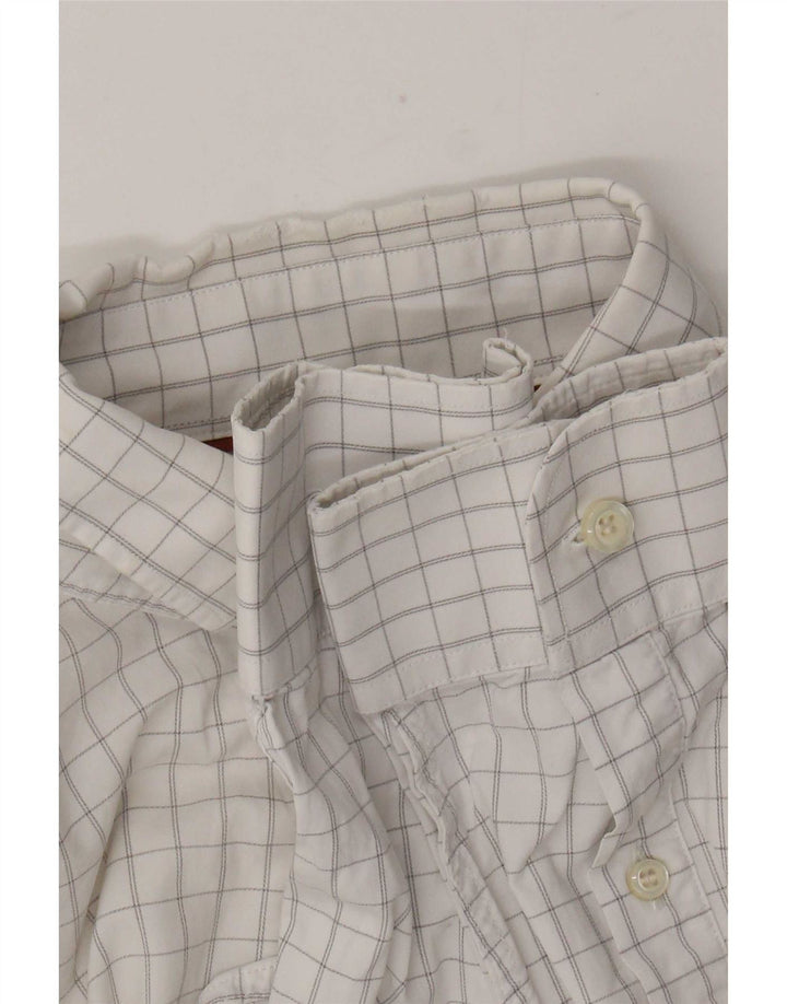Dockers Herre Fitted Shirt Medium White Ternet Bomuld