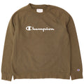 Champion moletom gráfico masculino jumper grande algodão cáqui