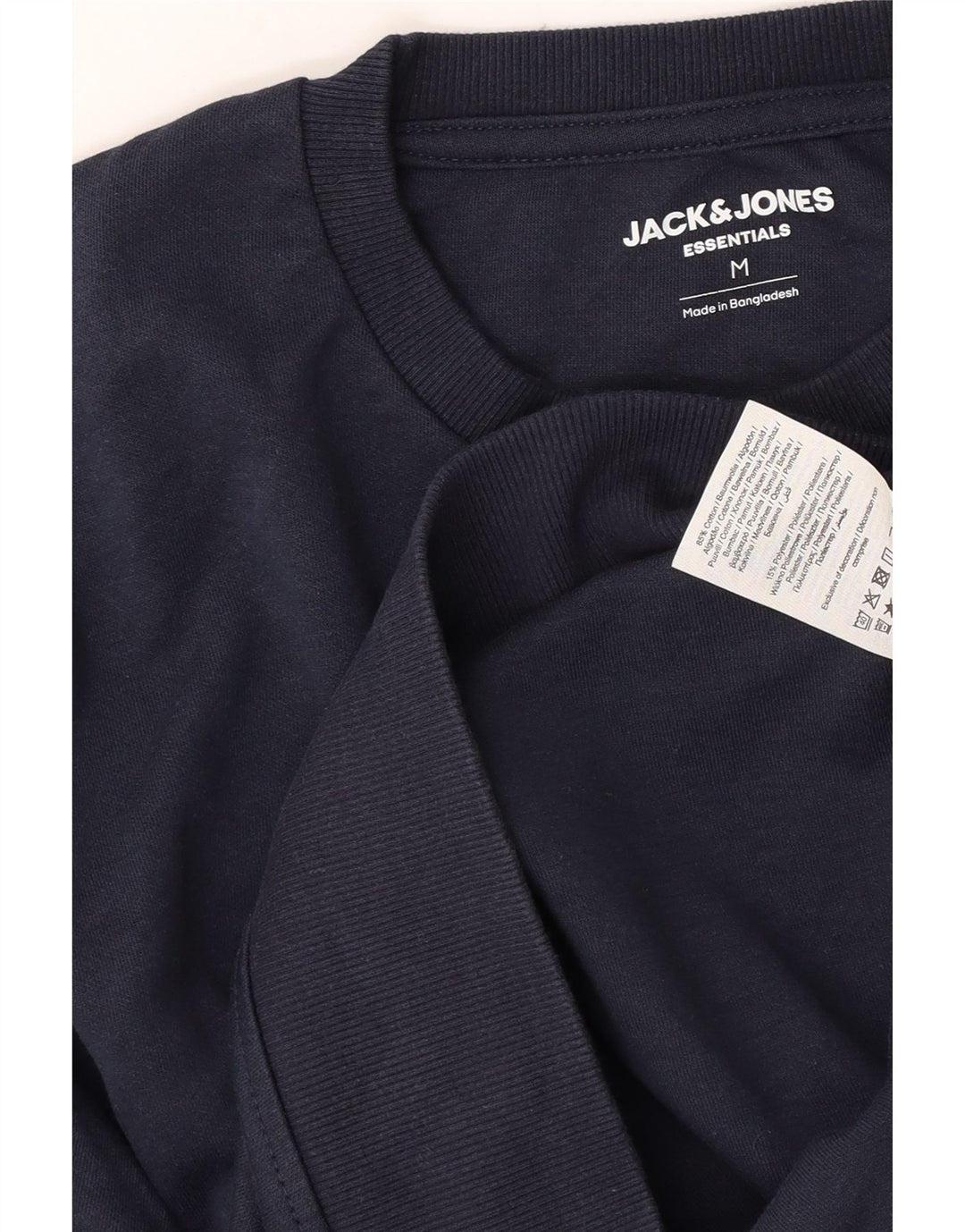 Jack & Jones Mens Sweatshirt Jumper Medium Navy Blue Cotton