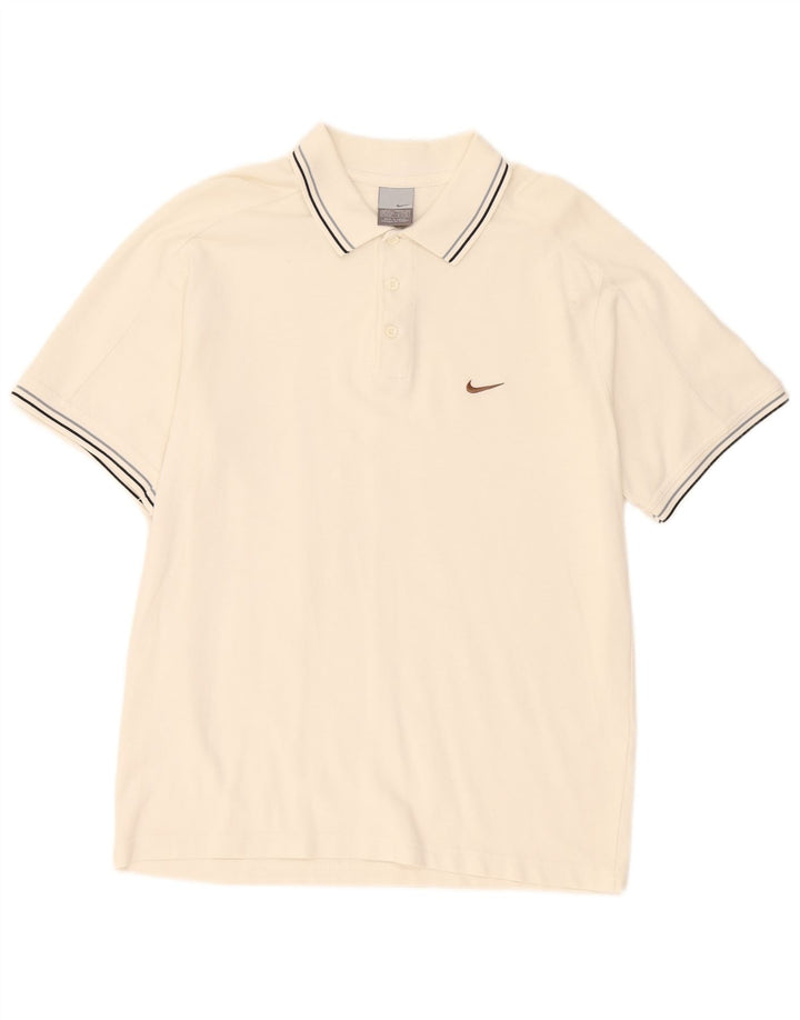 Nike Mens Polo Shirt UK 39/41 Medium White