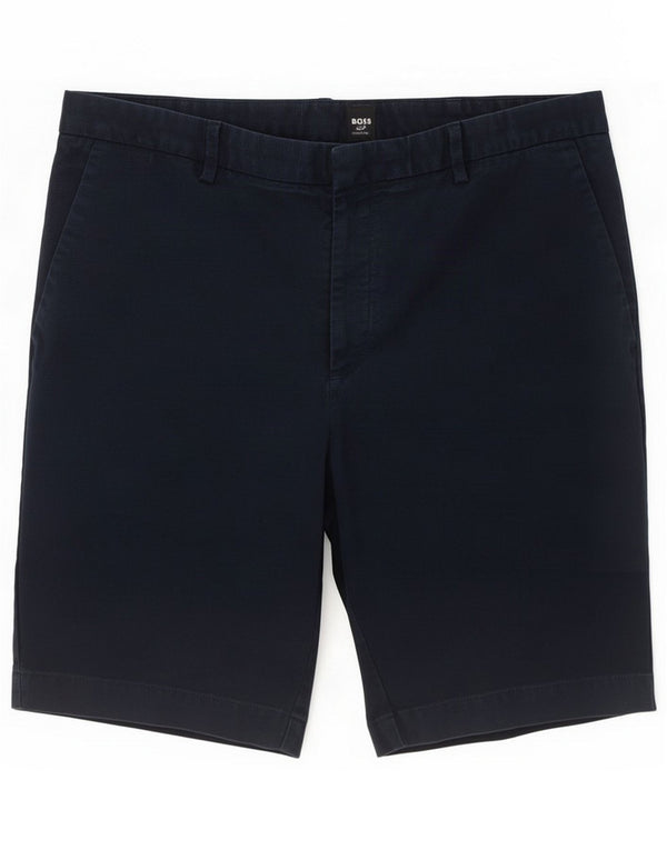 Hugo Boss Mens Chino Shorts EU 54 2XL W38 Navy Blue Cotton
