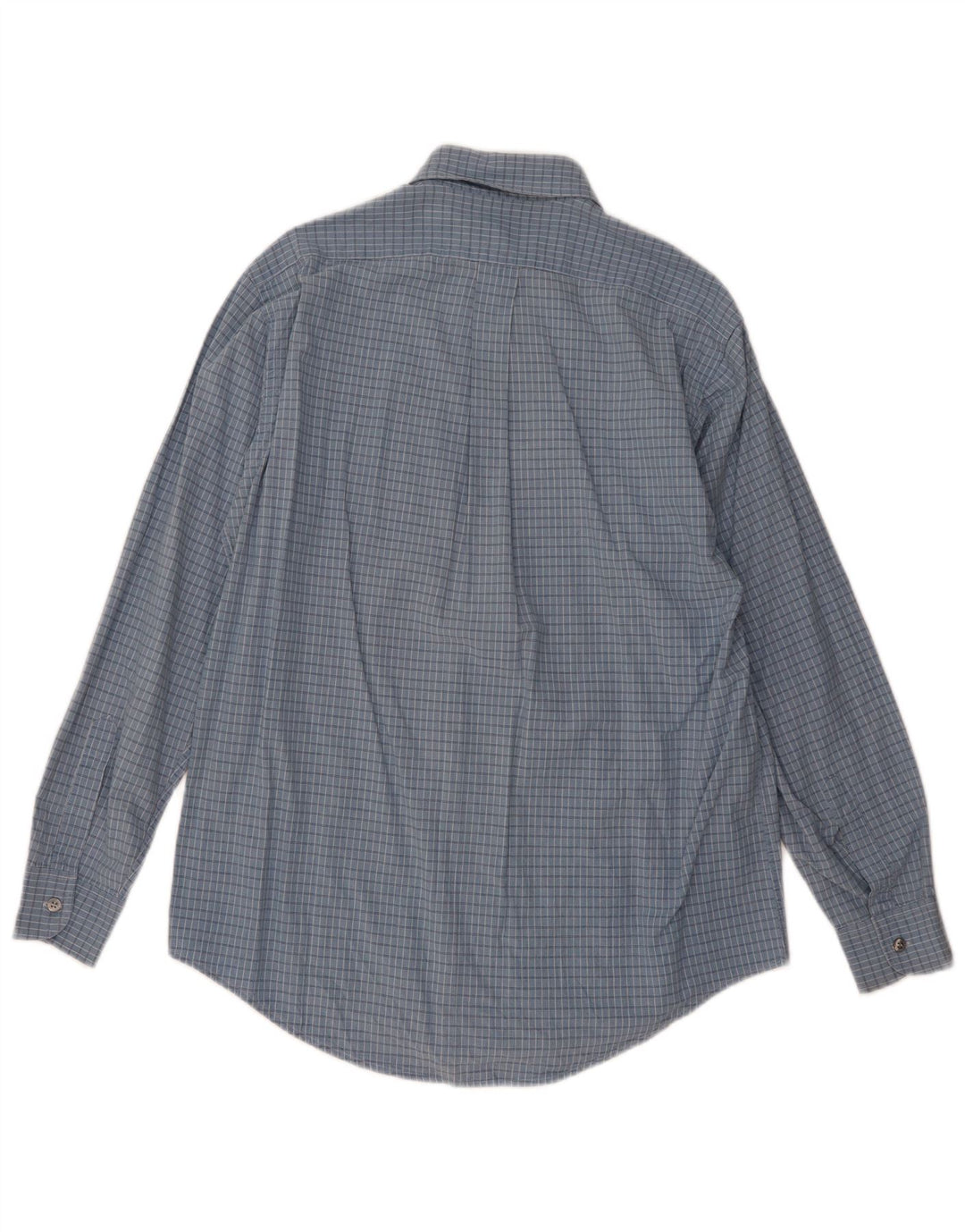 Trussardi herreskjorte stor blå Gingham