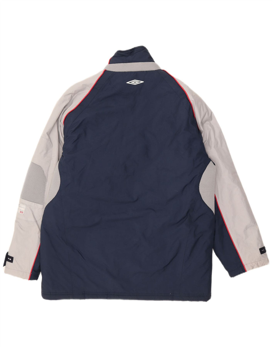 Umbro Herre Windbreaker Jacket UK 38/40 Medium Navy Blue Colourblock Nylon