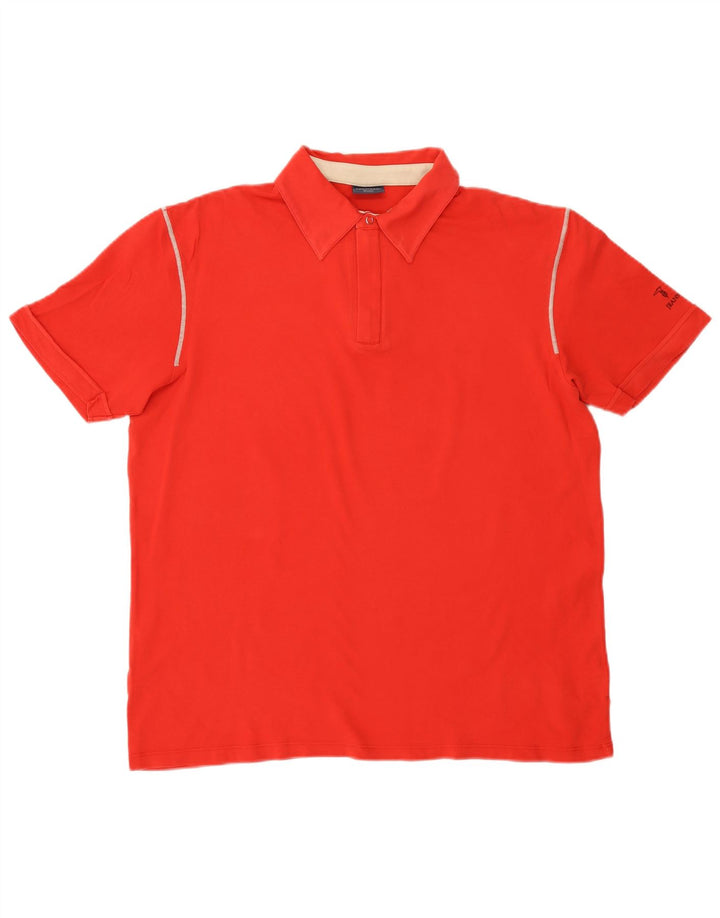 Trussardi Mens Polo Shirt 2XL Red Cotton