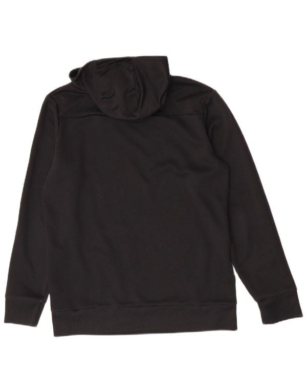 Adidas Pull à capuche graphique pour garçon 15-16 ans Noir Polyester