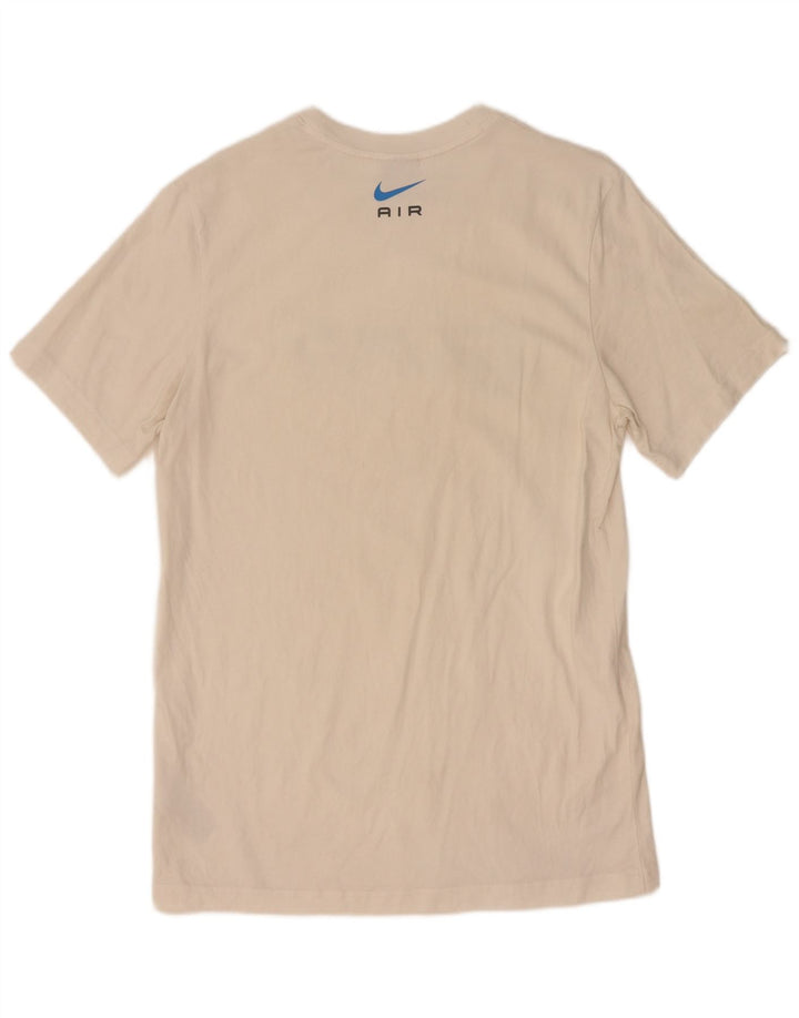 Nike Mens Graphic T-Shirt Top Medium White Cotton