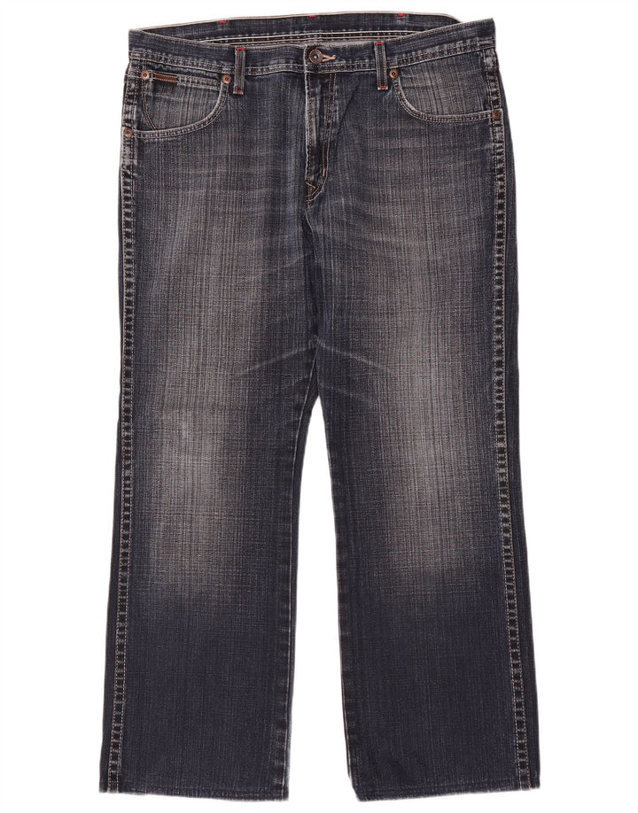 Wrangler Mens Roxboro Straight Jeans W36 L30 Blue Cotton