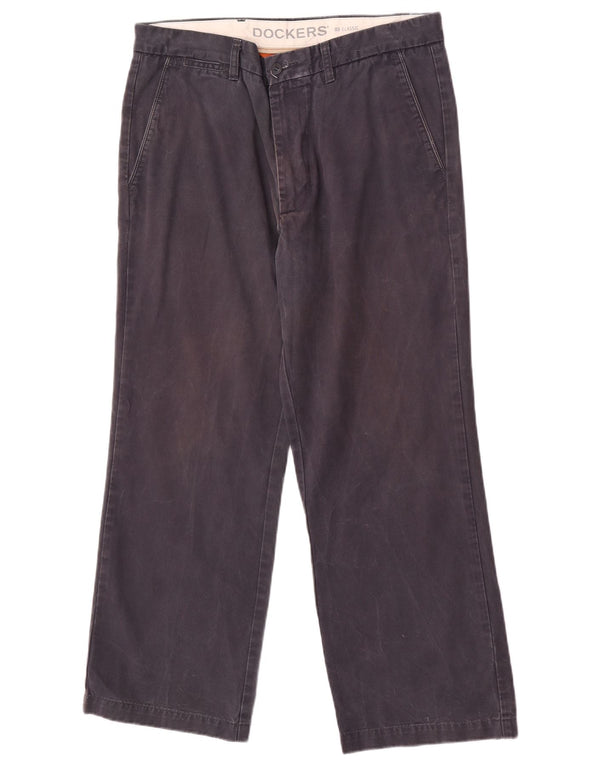 Dockers Pantalón chino de corte clásico para hombre W34 L29 Algodón azul marino