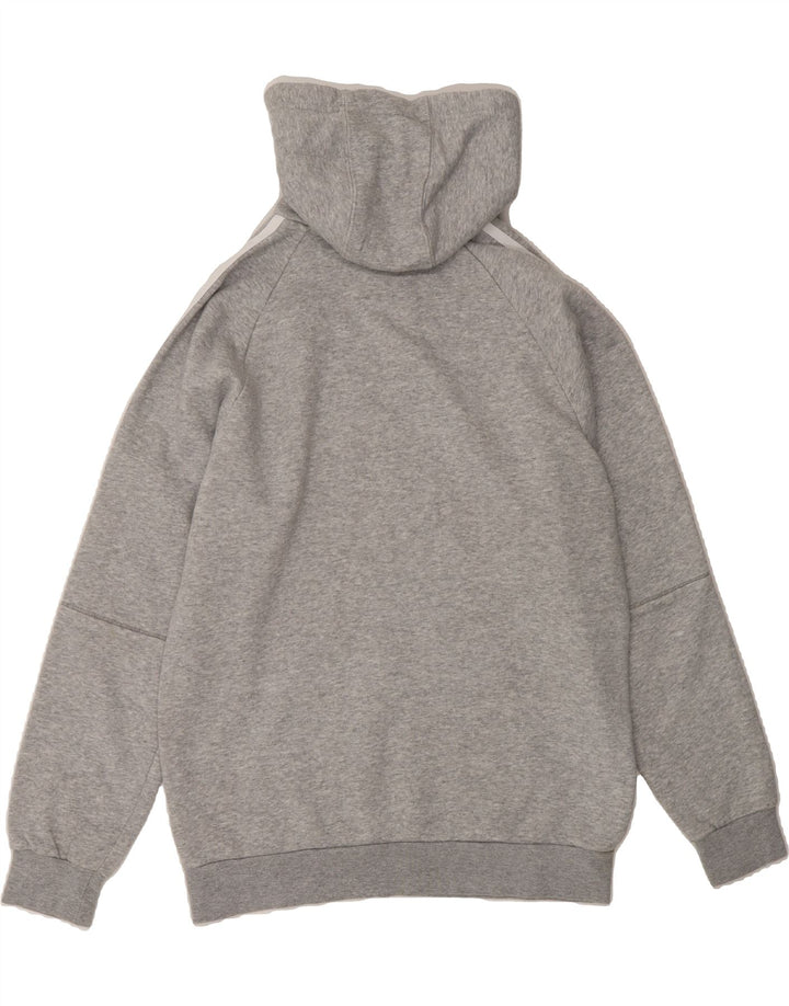 ADIDAS Mens Hoodie Jumper Small Grey Cotton Vintage Adidas and Second-Hand Adidas from Messina Hembry 