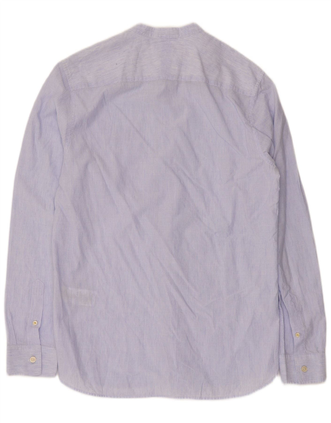 Ted Baker Mens Shirt Size 3 Medium Blue Pinstripe Cotton