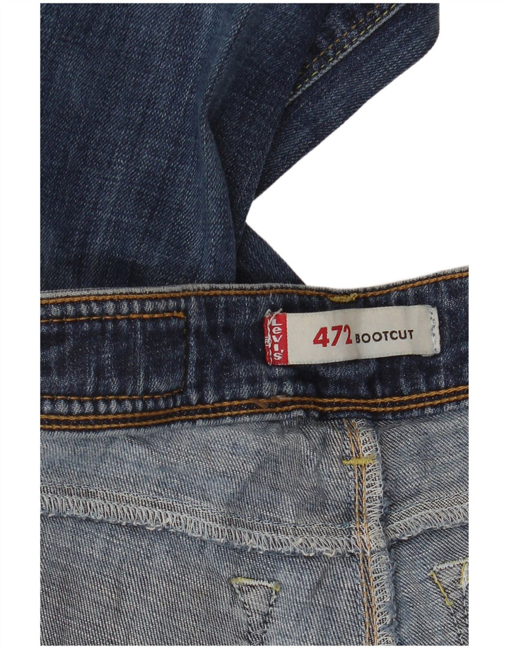 Levi's Womens 472 Bootcut Jeans W28 L27 Blue
