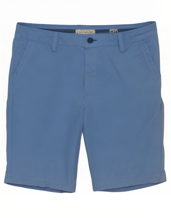 Fat Face Short Chino Homme W38 XL Bleu Coton