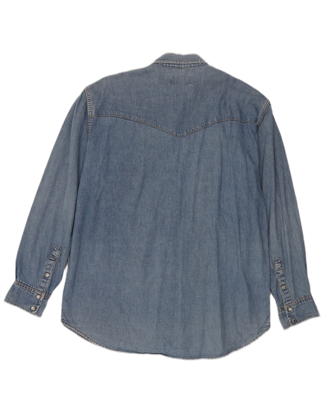 Lee Mens Denim Shirt Medium Blue Cotton