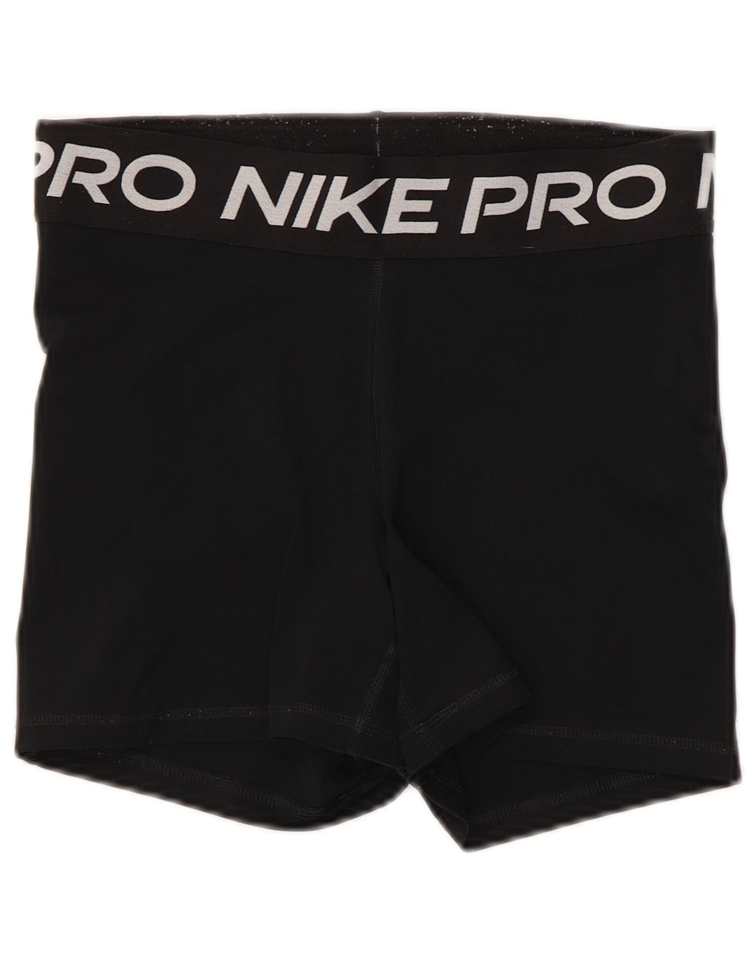 Nike Womens Dri Fit Graphic Sport Shorts UK 12 Medium Black Polyester