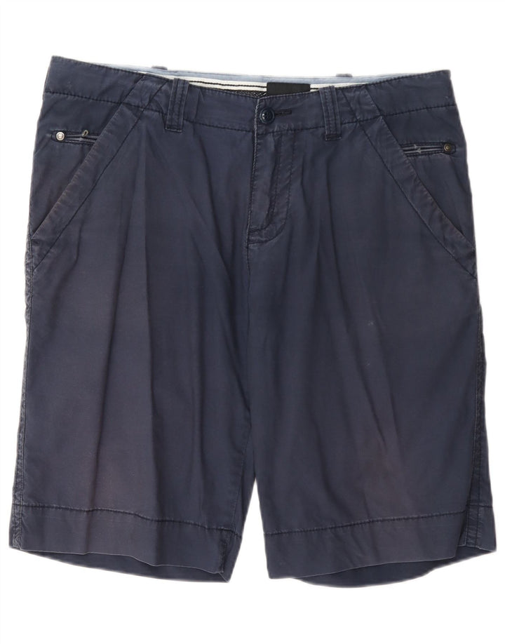 Calvin Klein Mens Chino Shorts W32 Medium Navy Blue Cotton