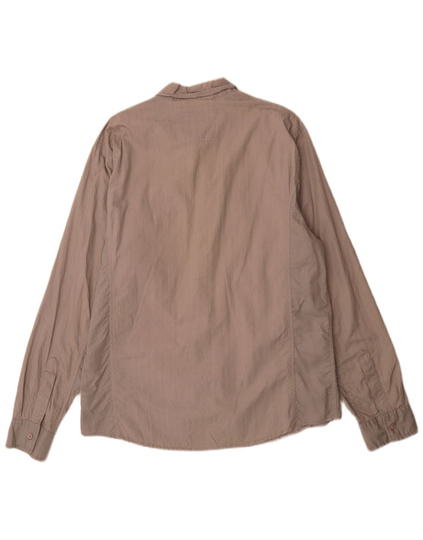 Camisa militar masculina Guess XL cinza algodão
