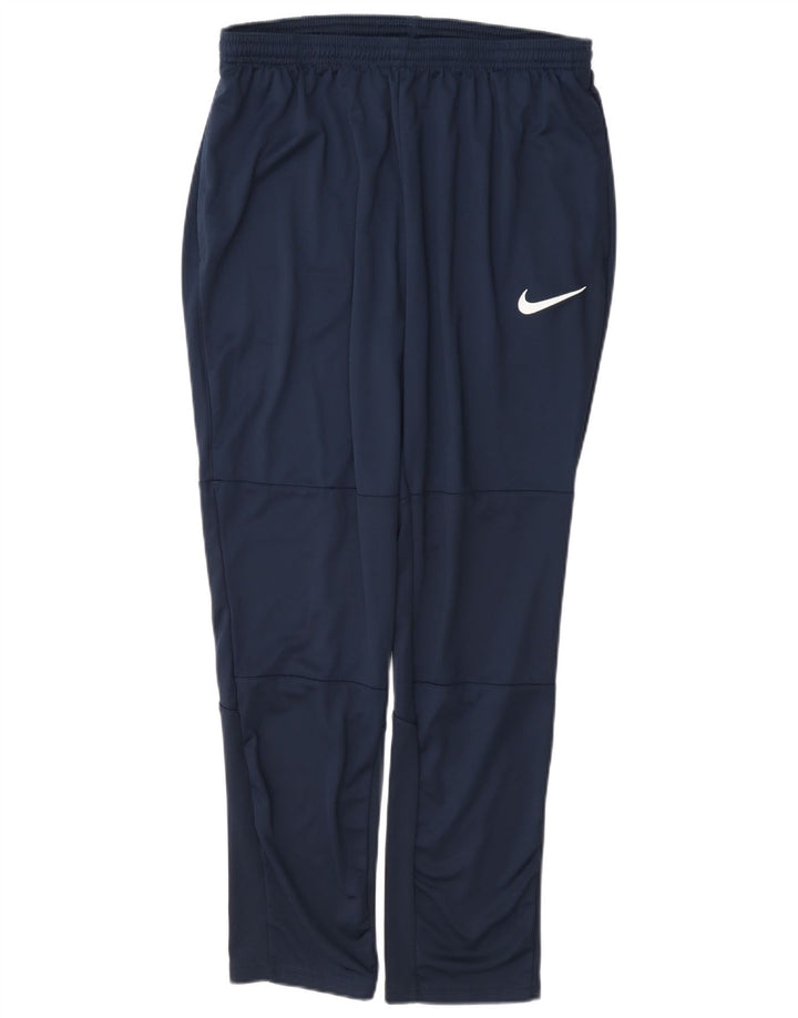 Nike Herre Dri Fit træningsdragt Bukser Large Navy Blue