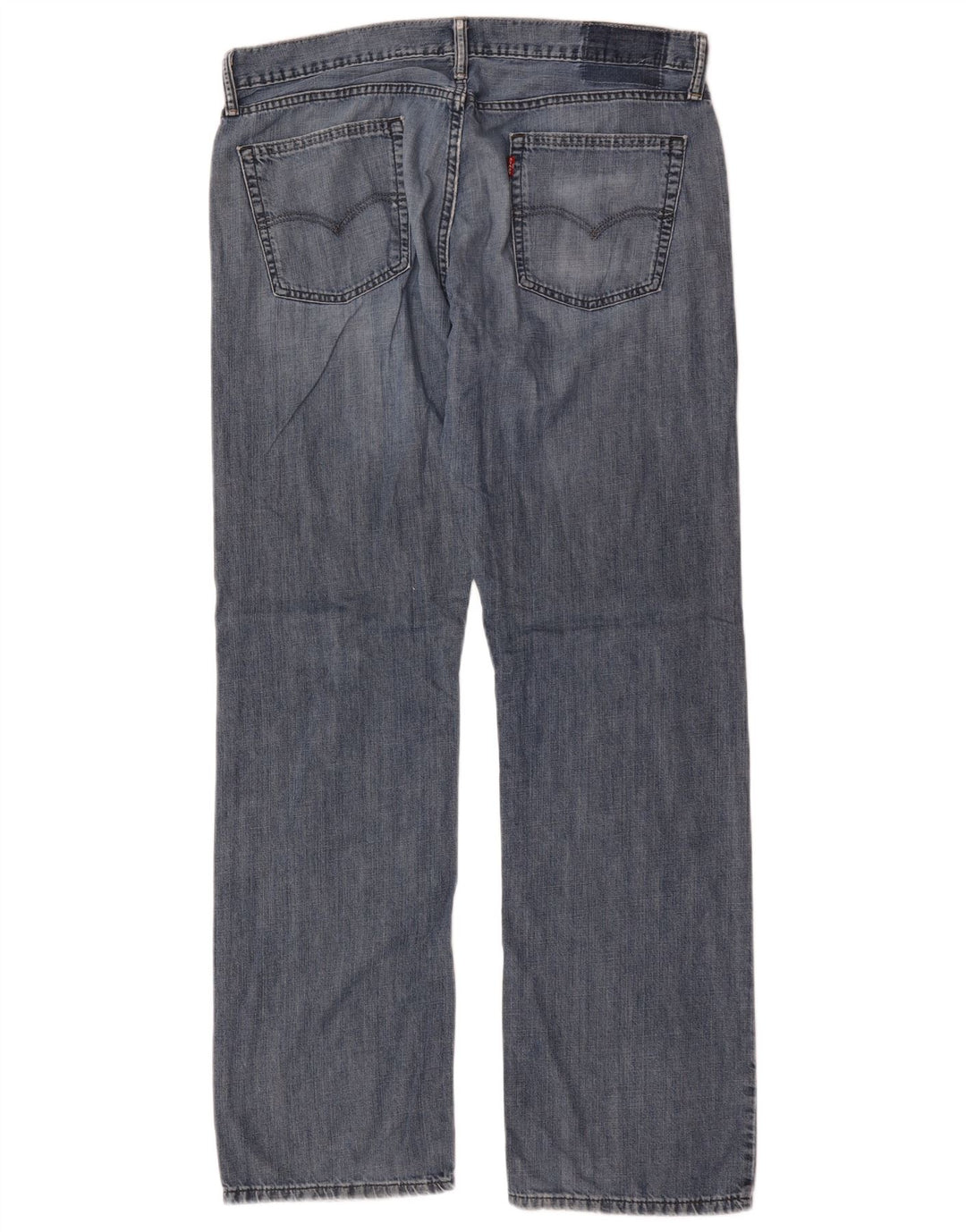 Levi's Womens Straight Jeans W36 L34 Blue Cotton