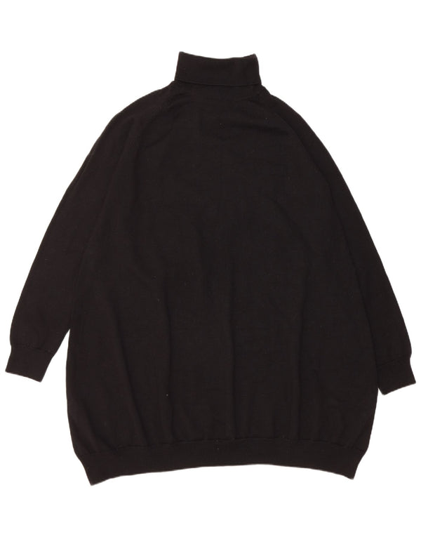 Cos Womens Roll Neck Long Sleeve Jumper Dress UK 14 Medium Black