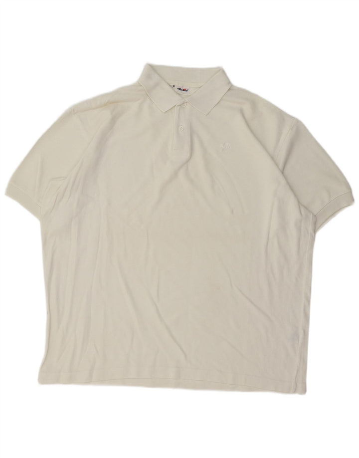 Ellesse Mens Polo Shirt XL White Cotton