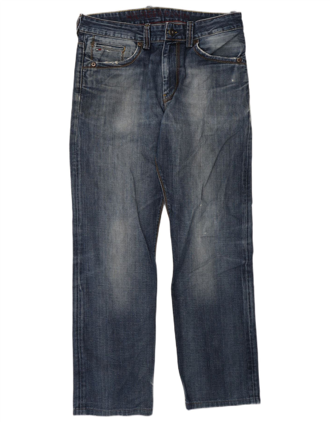 Tommy Hilfiger Mens Straight Jeans W34 L32 Blue