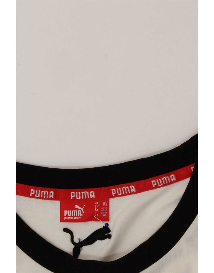 Męska koszulka z grafiką Puma Top 2XL w kolorze białym