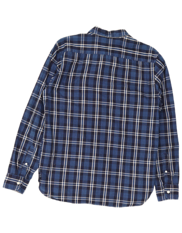 Camicia da uomo Levi's in cotone a quadri blu navy medio