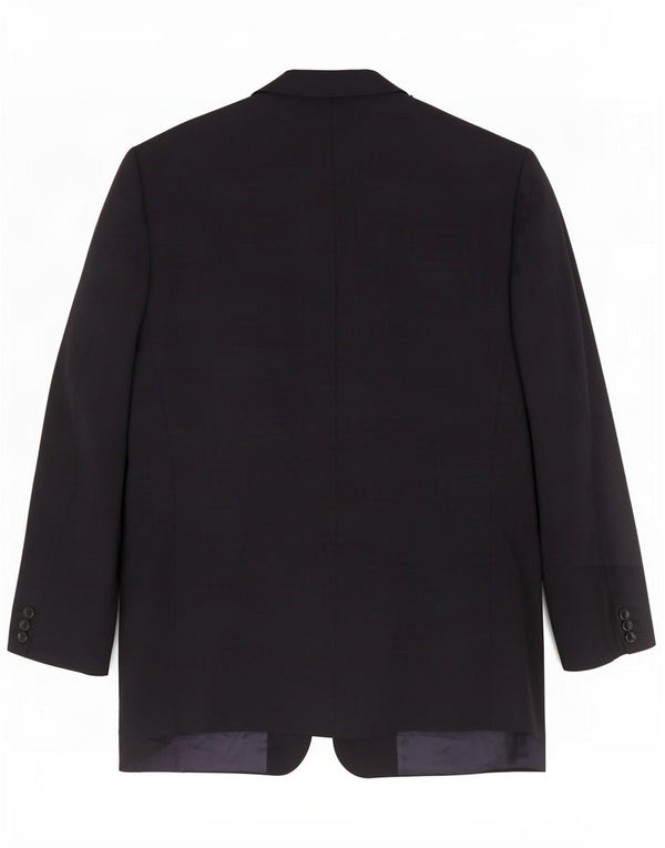 Hugo Boss Chaqueta tipo blazer de 2 botones para hombre EU 46 Small Lana azul marino