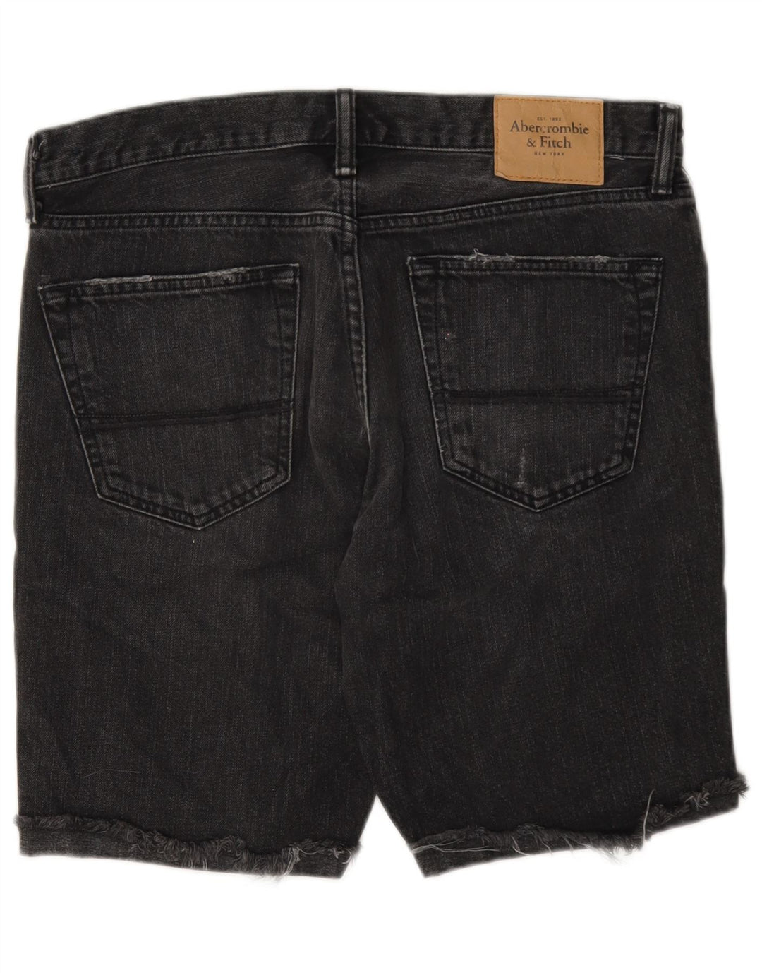 Abercrombie & Fitch Mens Denim Shorts W33 Medium Grey Cotton