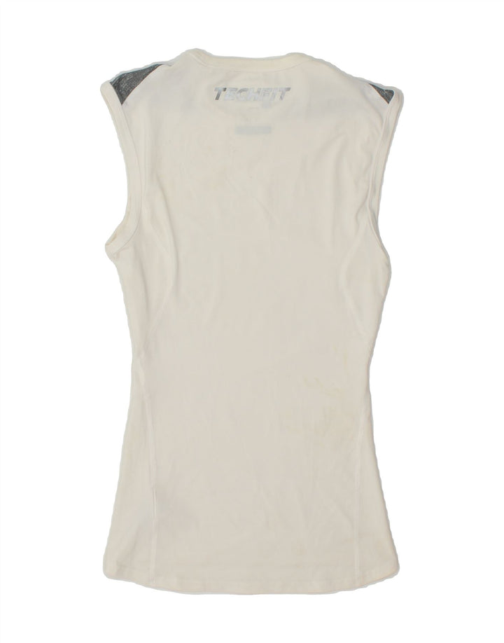 ADIDAS Womens Climalite Vest Top UK 8 Small White Colourblock Polyester Vintage Adidas and Second-Hand Adidas from Messina Hembry 