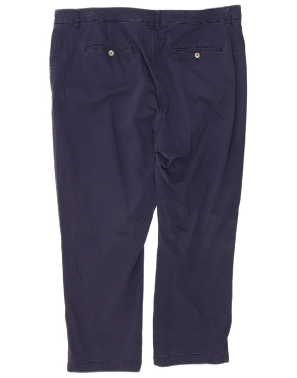 Pantaloni chino dritti da donna Joules UK 18 XL W38 L25 cotone blu navy