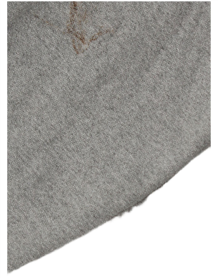 Vans Mens Graphic Hoodie Jumper Small Grey Flecked Cotton