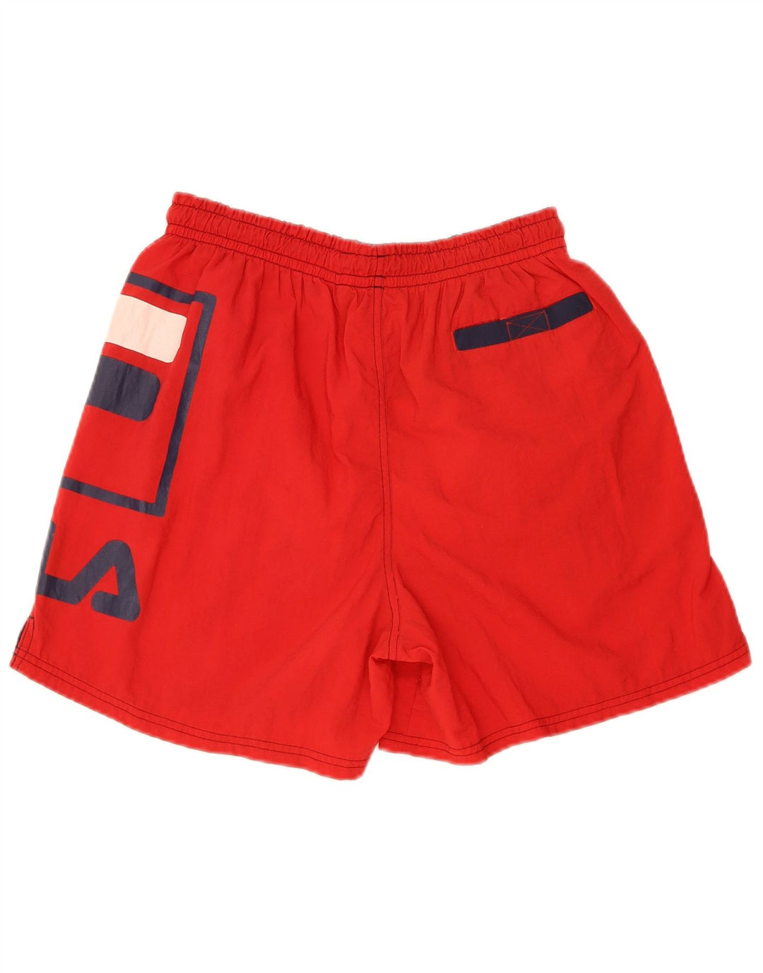 Pantaloncini sportivi grafici da uomo Fila in nylon rosso medio