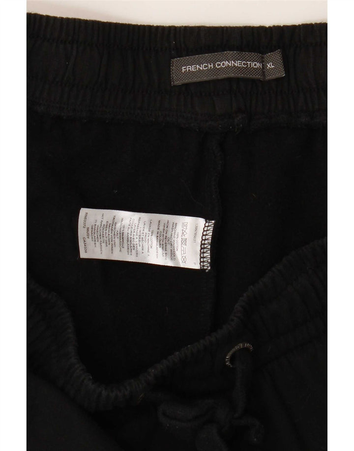 French Connection Mens Sport Shorts XL Black Cotton