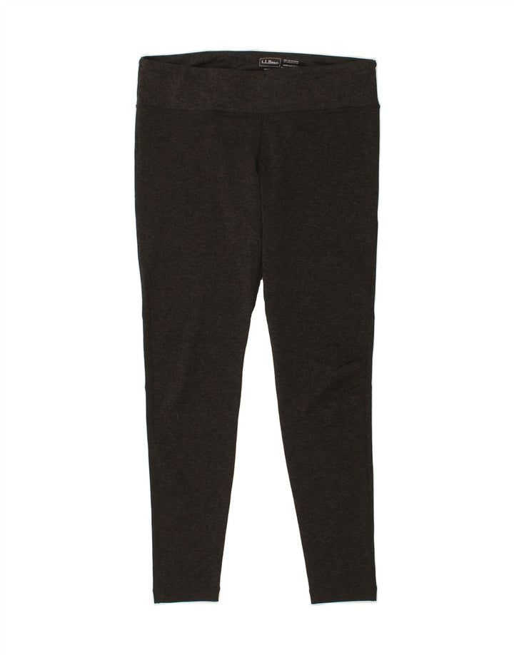 L.L.BEAN Womens Leggings UK 14 Medium Grey Polyester Vintage L.L.Bean and Second-Hand L.L.Bean from Messina Hembry 