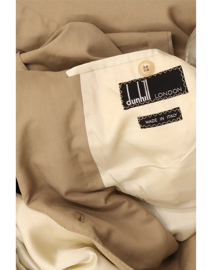 DUNHILL Mens Double Breasted Blazer Jacket UK 38 Medium Beige