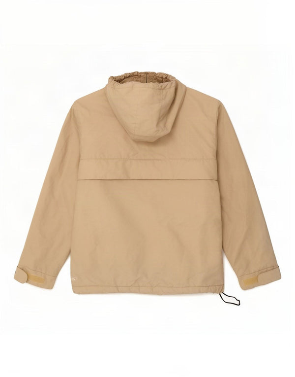 Ellesse Chaqueta Anorak extragrande con capucha para mujer UK 10 Small Beige Poliéster