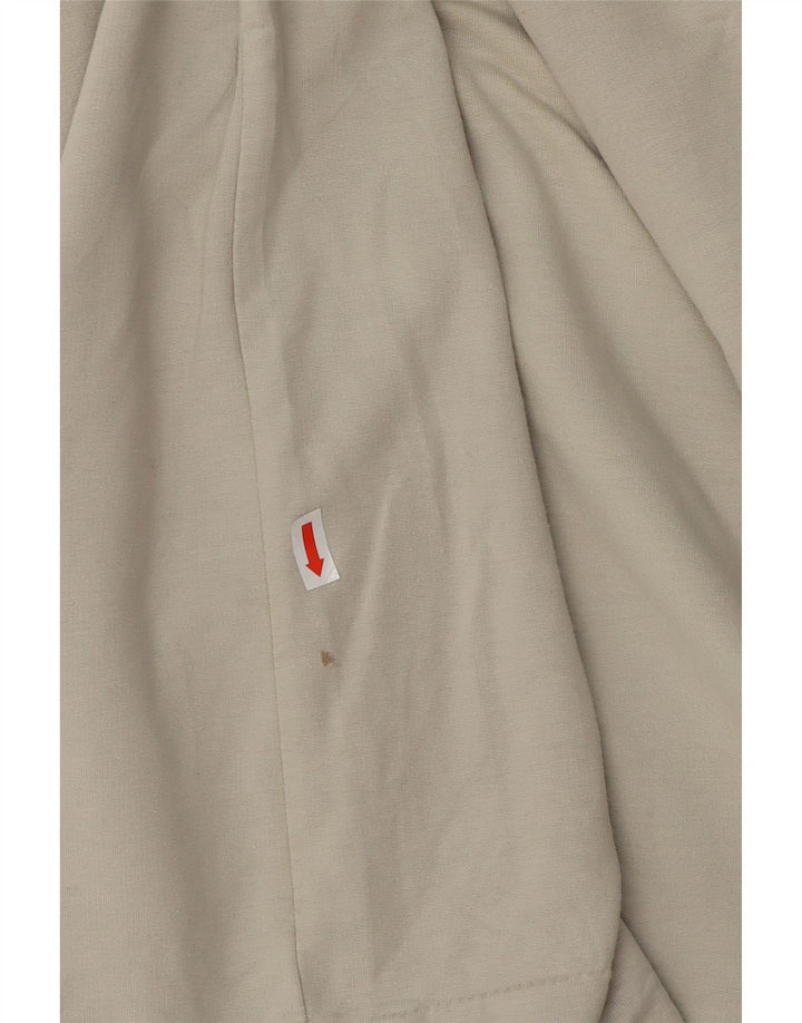 REPLAY Mens Graphic Top Long Sleeve Large Beige Cotton