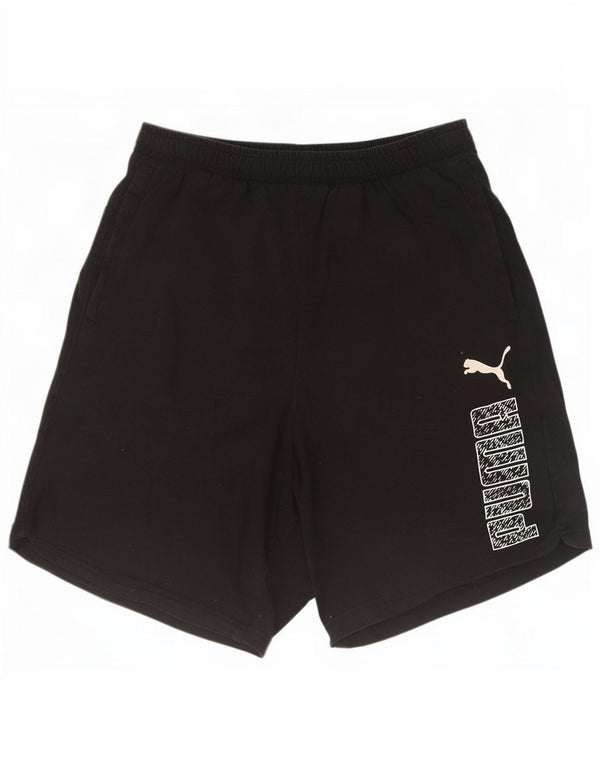 Puma Herre grafiske sportsshorts Medium sort bomuld