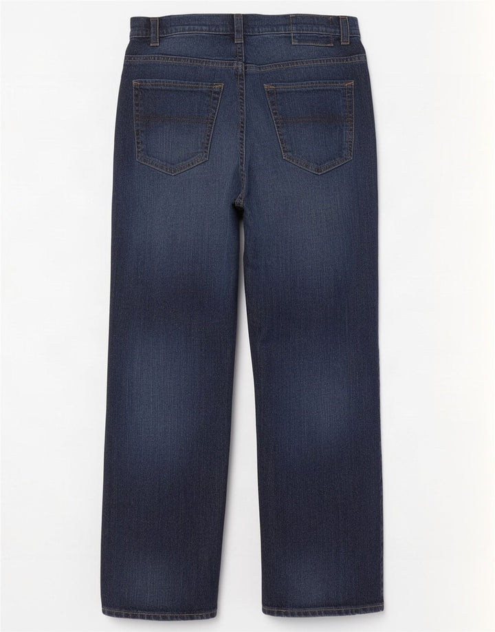 Marks & Spencer Herre Blue Harbor Straight Jeans W32 L29 Navy bomuld